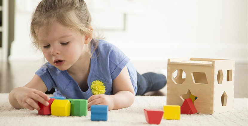 Shape Sorting Cube - Classic Wooden Toy With 12 Shapes