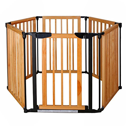 Baby 6 Panels Wooden Gate Fence