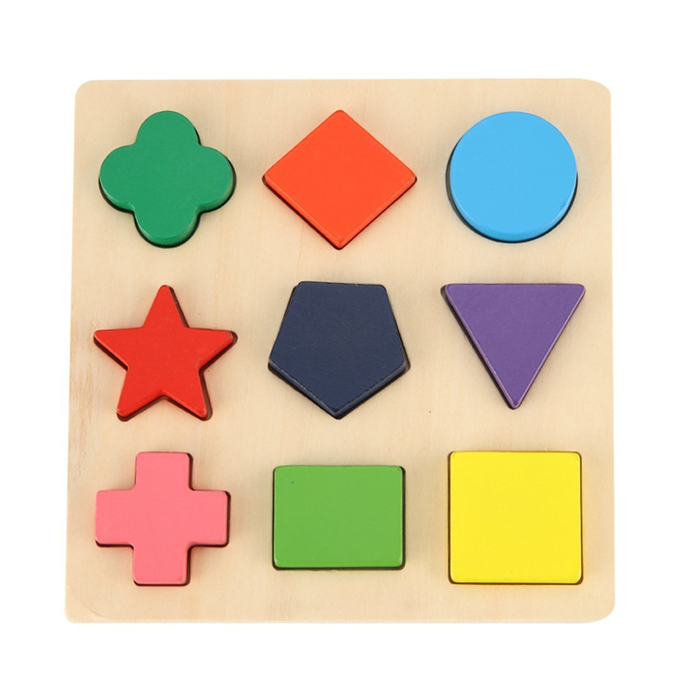 Wooden Preschool Shape Puzzle toys