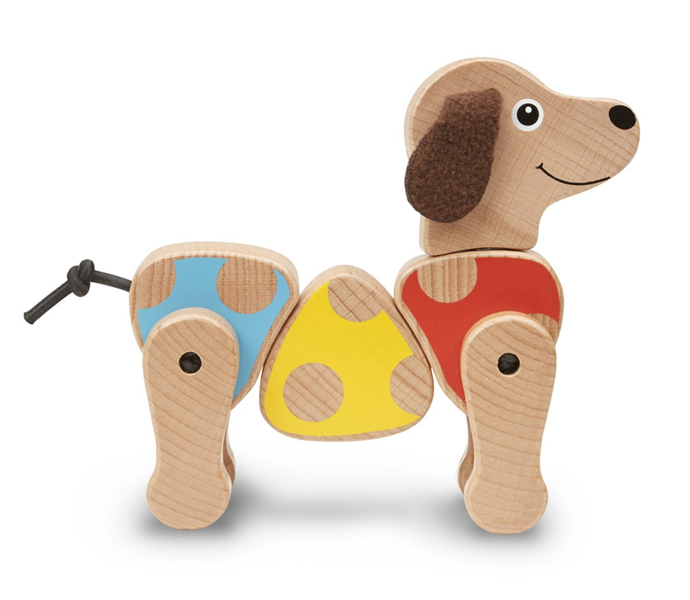 Puppy Wooden Grasping Toy for Baby,wooden dog toy