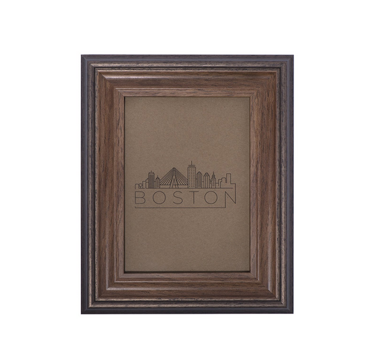 8x10 inch Wooden Picture Frame Brown - Mount Desktop Display