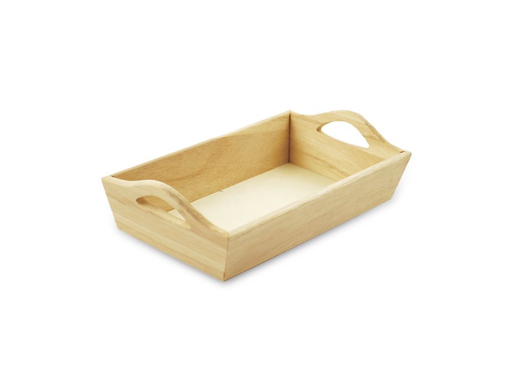 Natural Wooden Tray with Handles