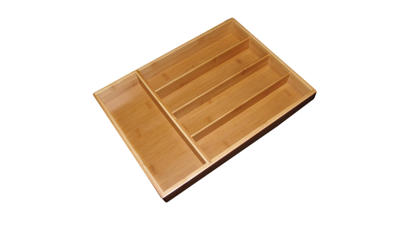 Small Cutlery Tray, 5 compartments with fixed dimensions, Multifunctional utensil holder & organizer