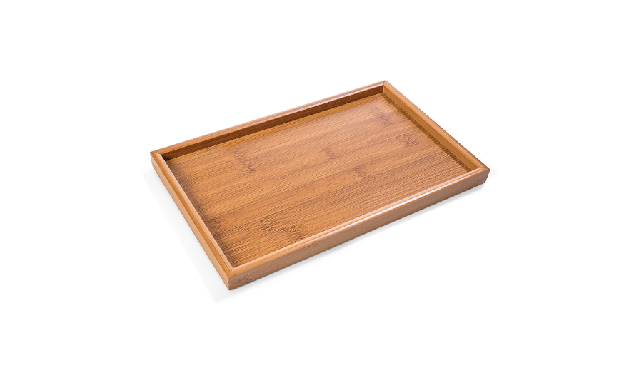 Bamboo Serving Tray- Gongfu Style Tea Tabletop - Wooden Breakfast Serving Plate