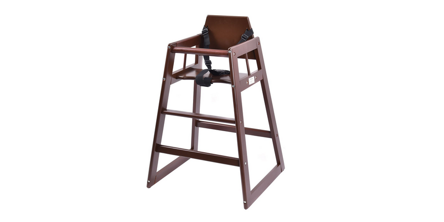 Baby High Chair Natural Wooden Stool