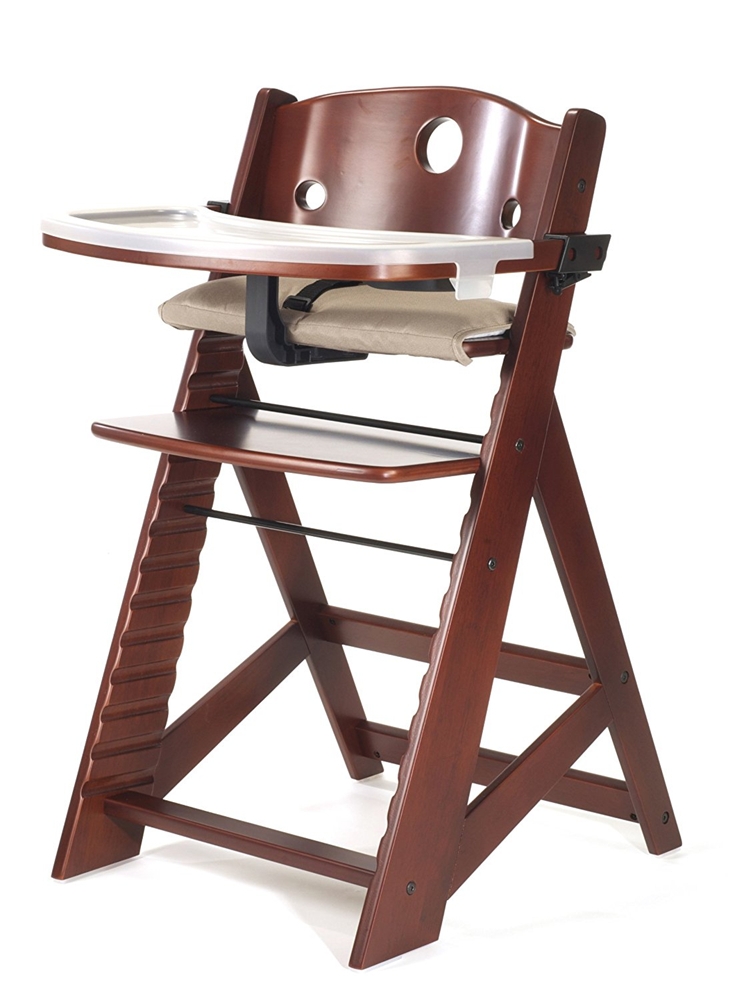 Wooden Baby High Chair with Tray