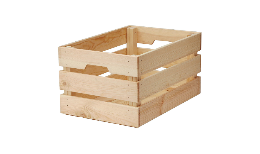 Unfinished Pine Wood Crates for storage