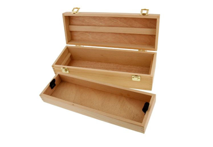 Unfinished Rustic Wooden Boxes With Lock