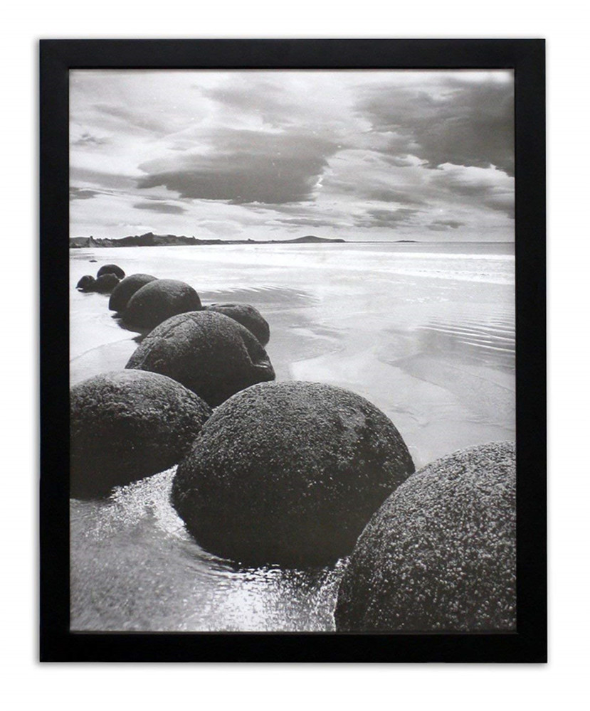 Photo Wood Frame with Mat for 8x10 Picture BLACK