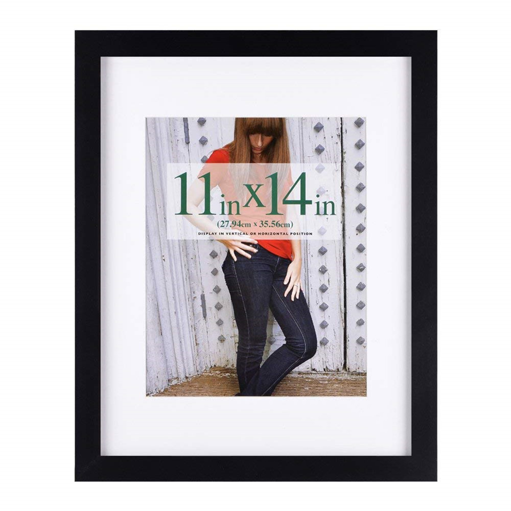 Picture Frames Made of Solid Wood Wall mounting photo frame Black