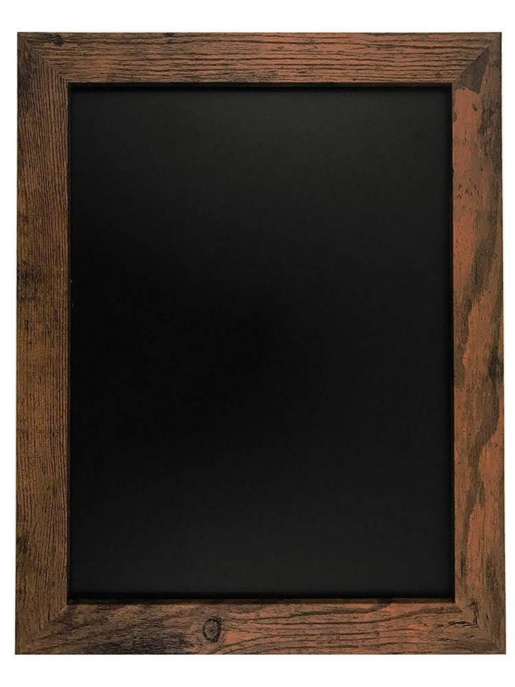 Rustic Wood Premium Surface Magnetic ChalkBoard for Chalk Markers and Home Decor