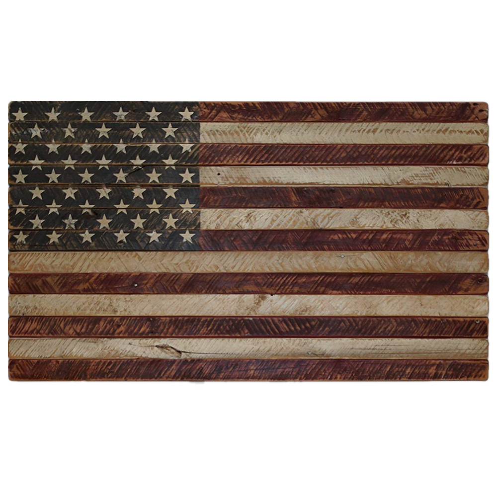 Vintage United Stated Flag Wall Art Authentic 13 Stripes 50 Stars US