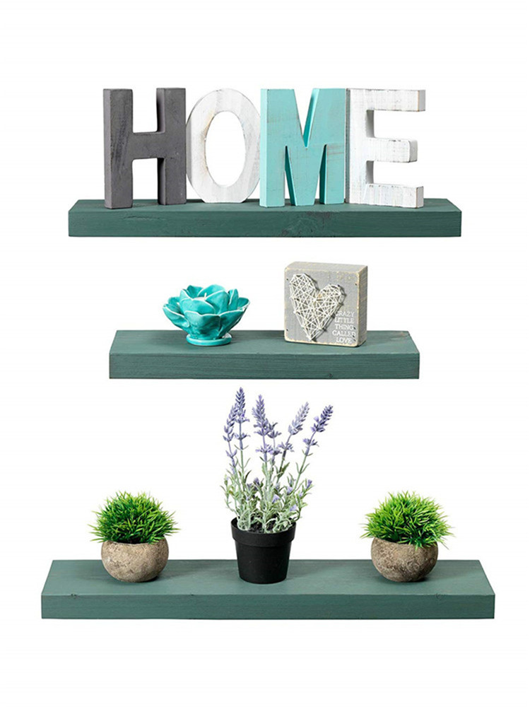 3 Tier Floating Wood Shelf