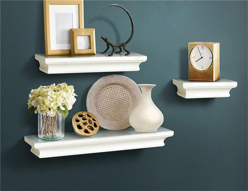 White Ledge Wall Shelf for Home Decor
