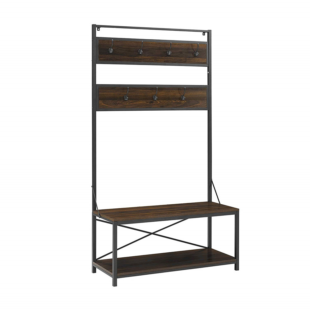 Entryway Coat rack with bench